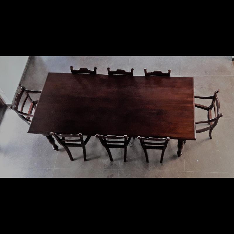 Jackwood Dining Table with eight Chairs Kitchen Table